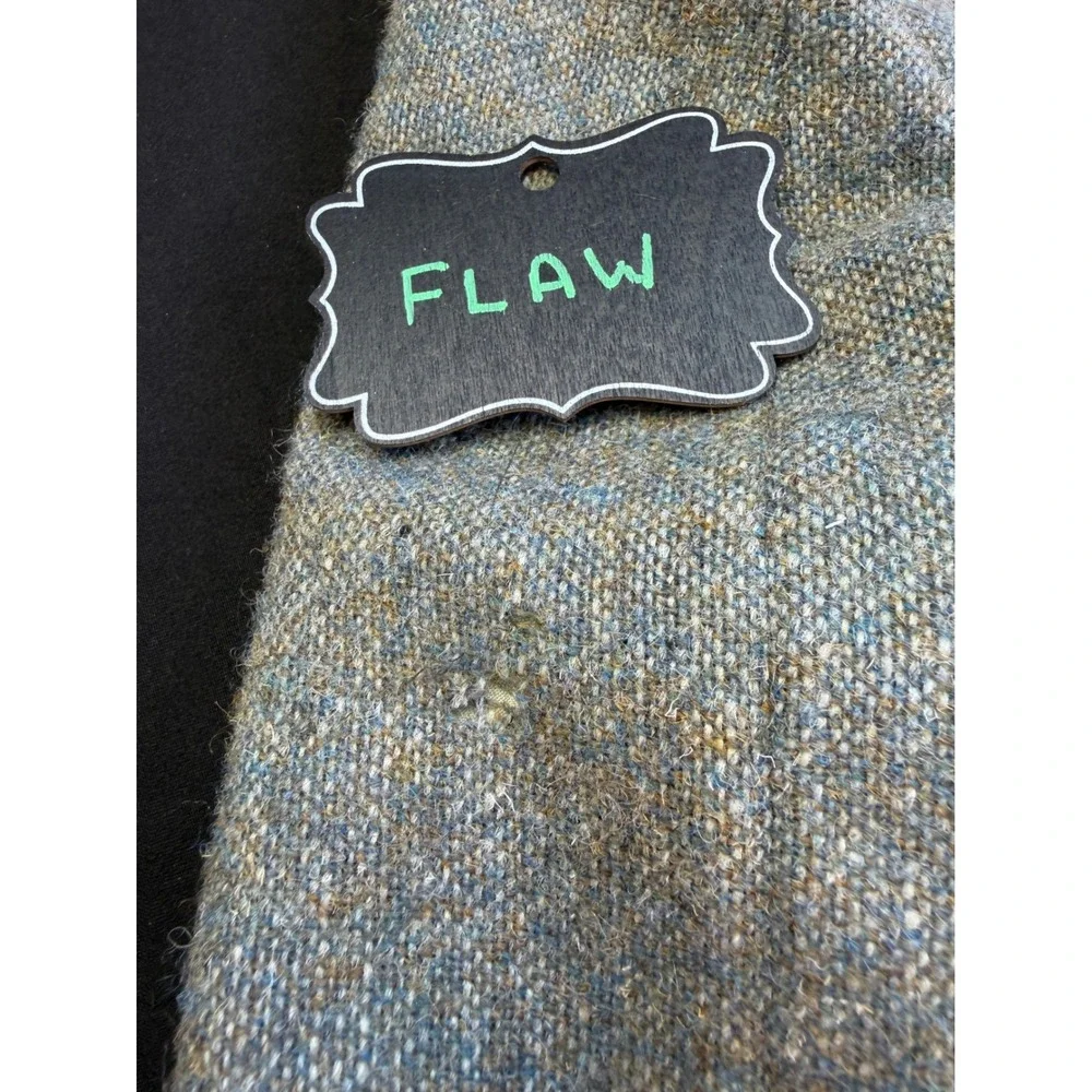 Southwick Vintage Wool Tweed Suit Grey Blue 40R 33W 2pc Blazer Cuffed Pants USA